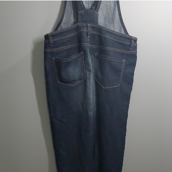 L.E.I Overalls Girls size XL X-large Blue Unisex youth Kids blue Jeans Lei - Picture 13 of 15